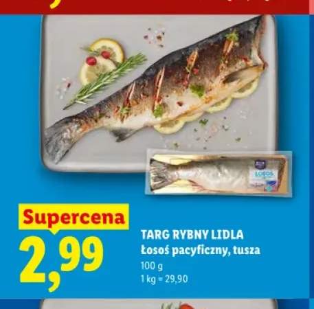Łosoś pacyficzny tusza Targ Rybny Lidla