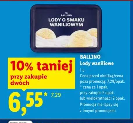 Lody waniliowe Ballino