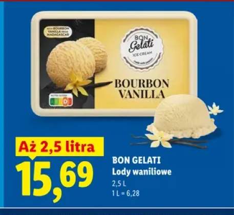 Lody waniliowe Bon Gelati Bourbon Vanilla