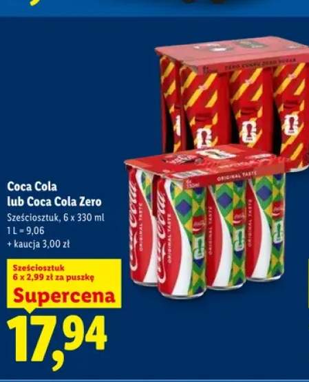 Napój gazowany Coca Cola 6-pak 330ml
