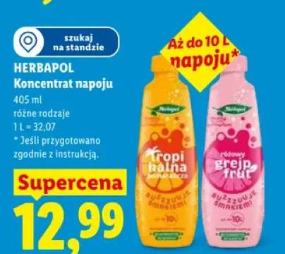 Koncentrat napoju HERBAPOL Różowy grejpfrut