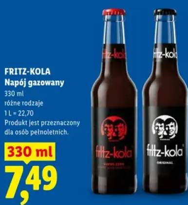 Napój gazowany Fritz-Kola Super Zero