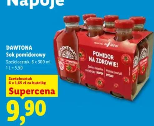 Sok pomidorowy Dawtona 6-pak 300ml