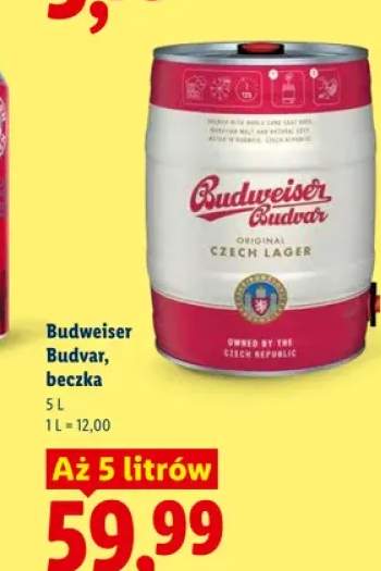 Piwo Budweiser Budvar beczka