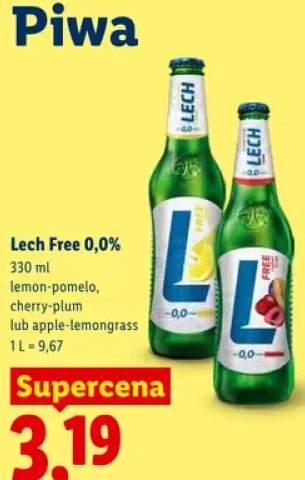 Piwo bezalkoholowe Lech Free 0,0% lemon-pomelo