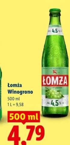 Piwo Łomża Winogrono