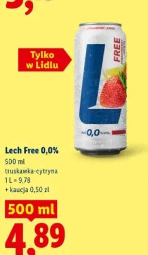 Piwo bezalkoholowe Lech Free 0,0% truskawka-cytryna