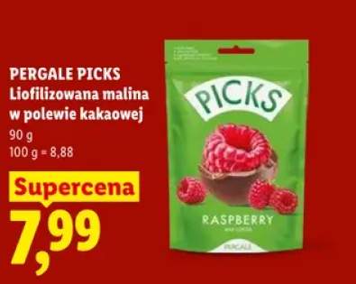 Liofilizowana malina w polewie kakaowej Pergale Picks
