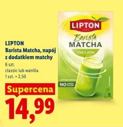 Lipton Barista Matcha, napój z dodatkiem matchy