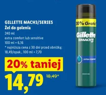 Żel do golenia GILLETTE SERIES sensitive