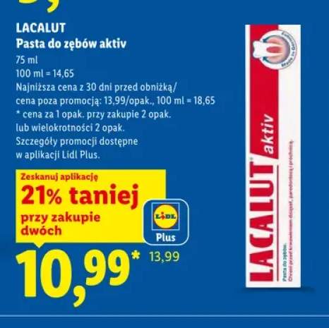 Pasta do zębów aktiv LACALUT