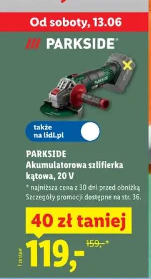 Akumulatorowa szlifierka kątowa 20V