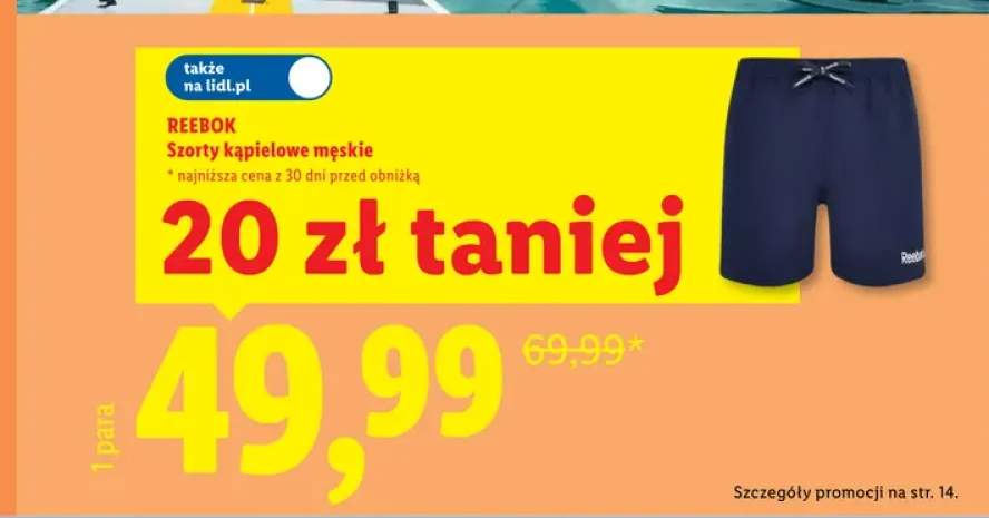 Szorty kąpielowe męskie Reebok