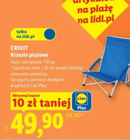 Krzesło plażowe CRIVIT