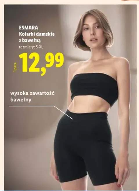 Kolarki damskie z bawełną Esmara