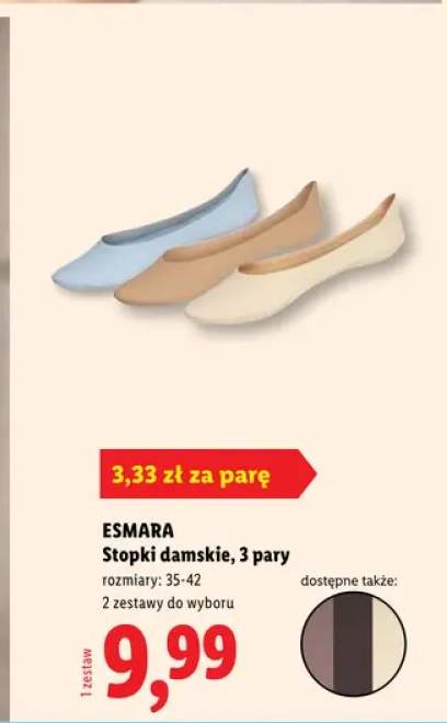 Stopki damskie Esmara 3-pak