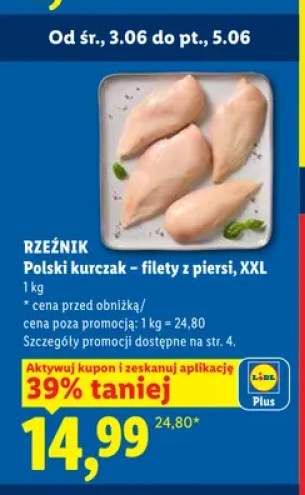 Polski kurczak - filety z piersi XXL Rzeźnik
