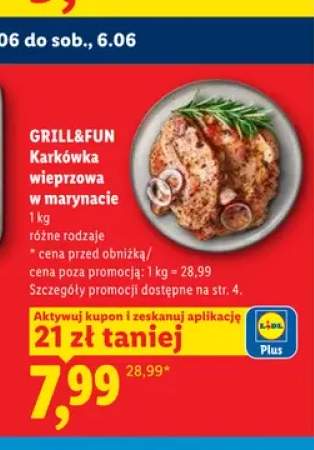 Karkówka wieprzowa w marynacie Grill&Fun