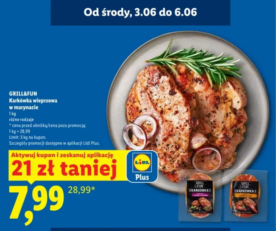 Karkówka wieprzowa w marynacie Grill&Fun