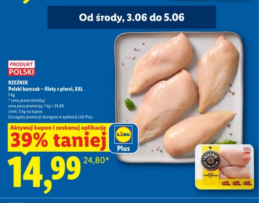 Filety z piersi kurczaka Rzeźnik XXL