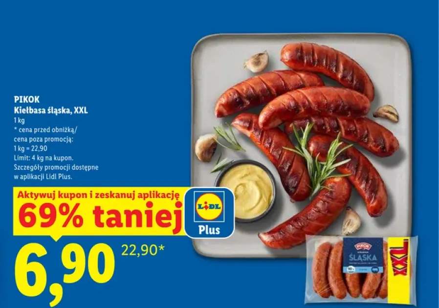 Kiełbasa śląska Pikok XXL