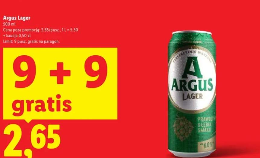 Piwo Argus Lager