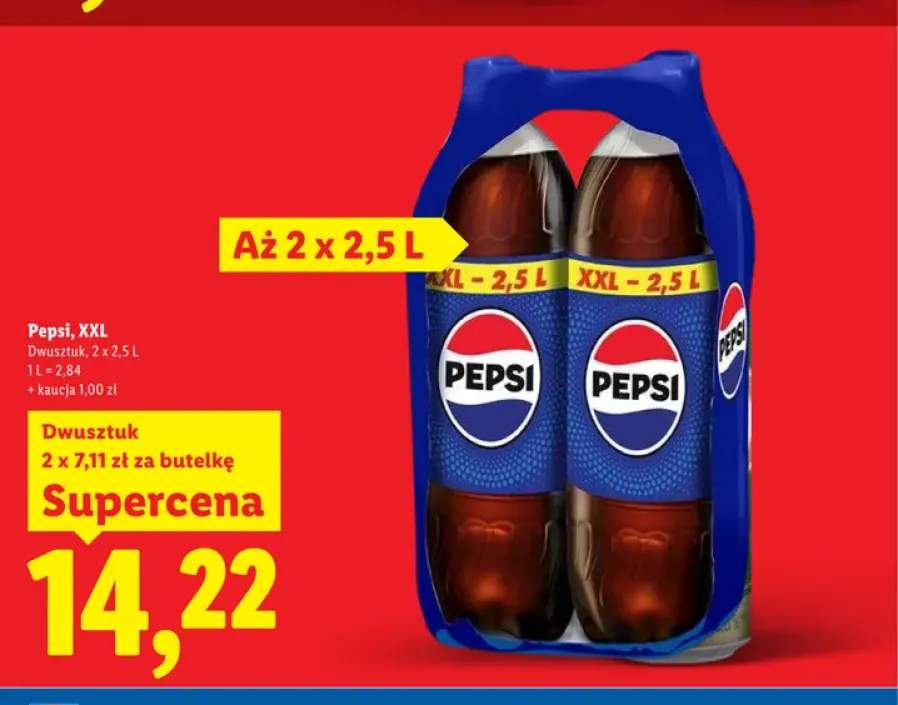 Napój gazowany Pepsi XXL 2-pak