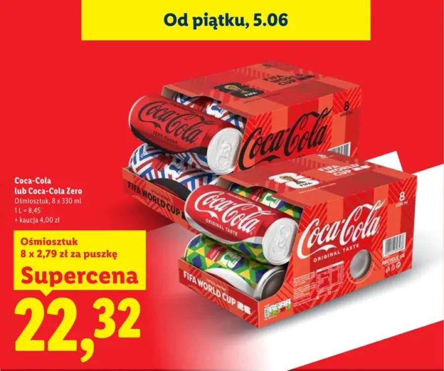 Napój gazowany Coca-Cola 8-pak 330 ml