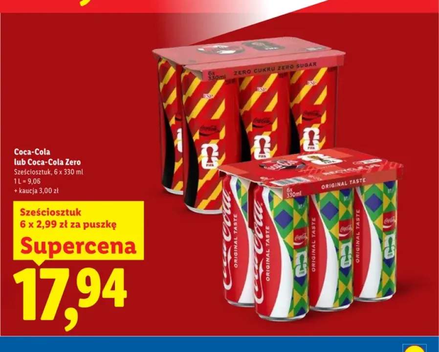 Napój gazowany Coca-Cola 6-pak 330 ml