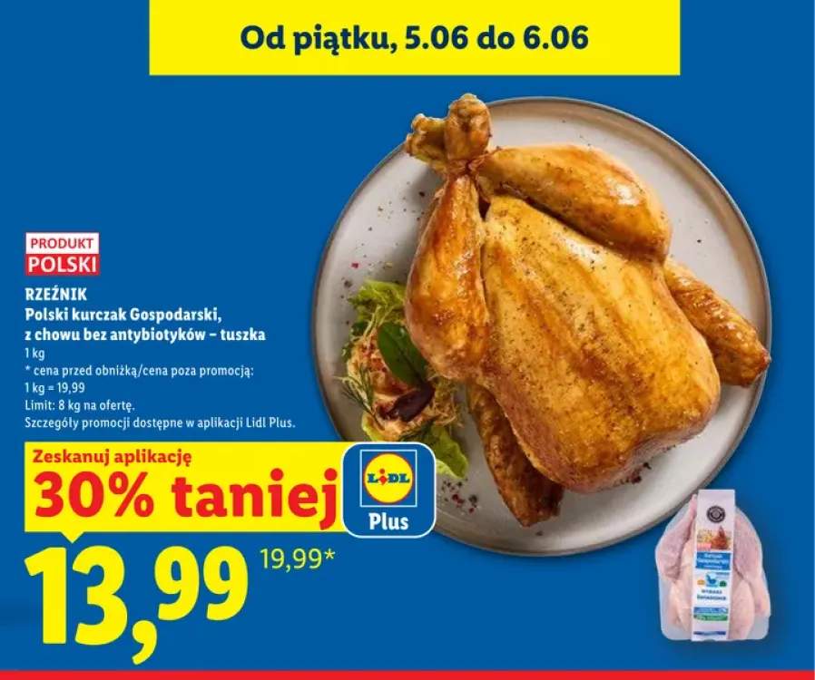 Kurczak Gospodarski z chowu bez antybiotyków tuszka Rzeźnik