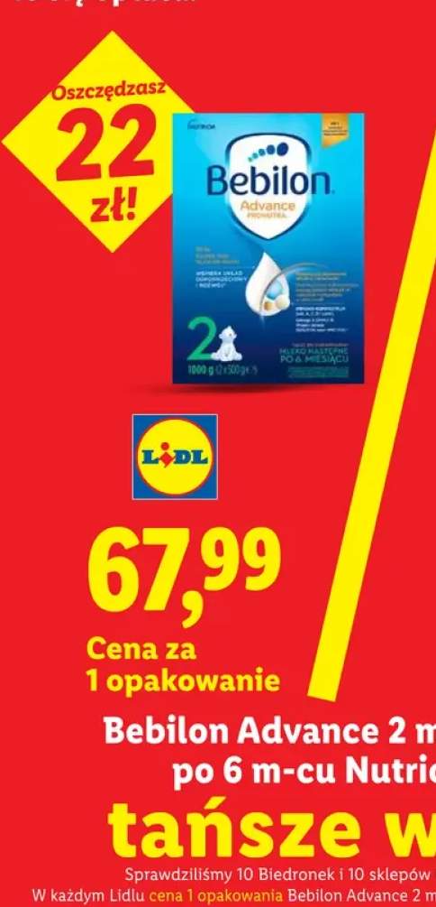 Mleko następne Bebilon Advance 2 po 6 m-cu Nutricia