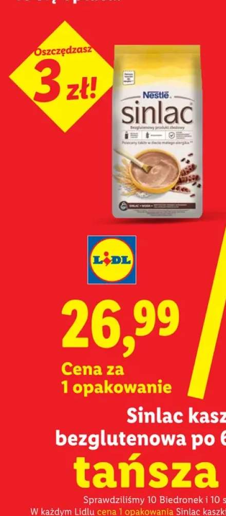 Kaszka zbożowa bezglutenowa Nestlé Sinlac po 6 m-cu