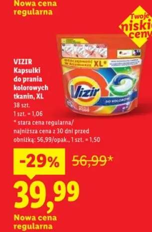 Kapsułki do prania kolorowych tkanin Vizir XL