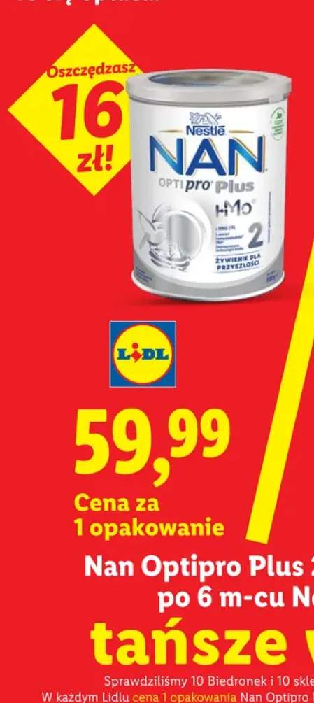 Mleko następne Nestlé Nan Optipro Plus 2 po 6 m-cu