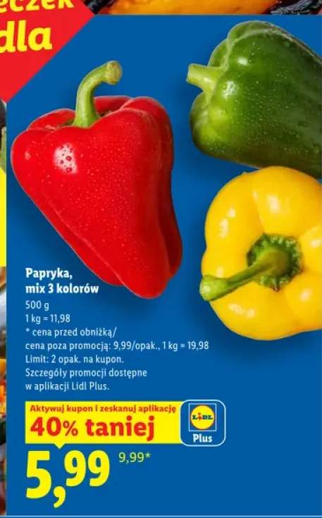 Papryka mix 3 kolorów