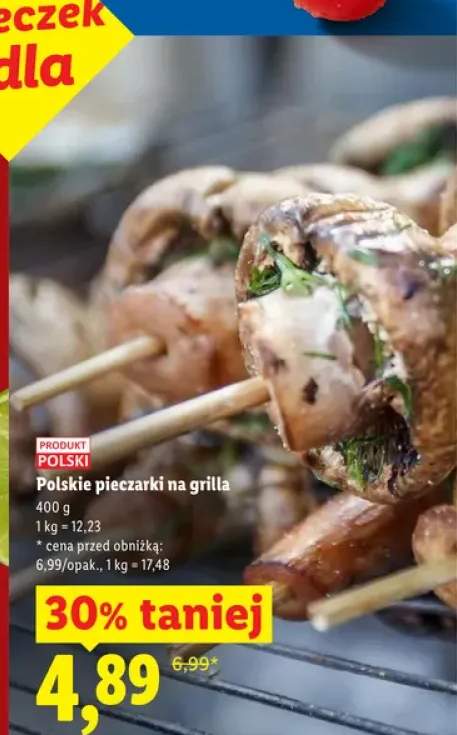 Pieczarki na grilla polskie