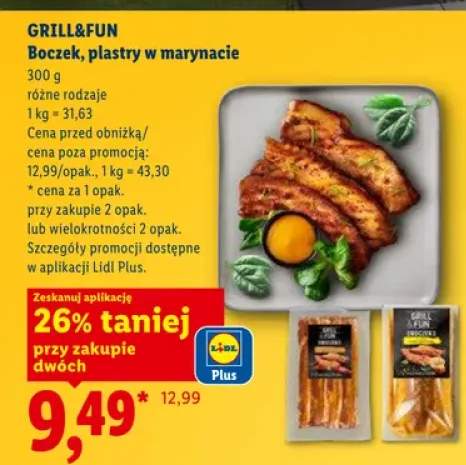 Boczek plastry w marynacie Grill&Fun
