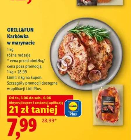 Karkówka w marynacie Grill&Fun