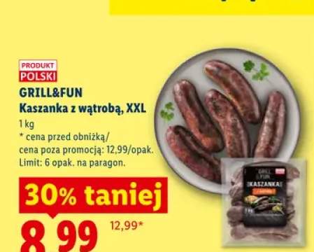 Kaszanka z wątrobą Grill&Fun XXL