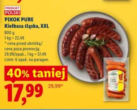 Kiełbasa śląska XXL Pikok Pure
