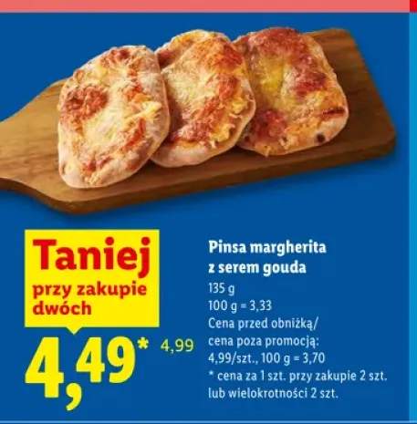 Pinsa margherita z serem gouda
