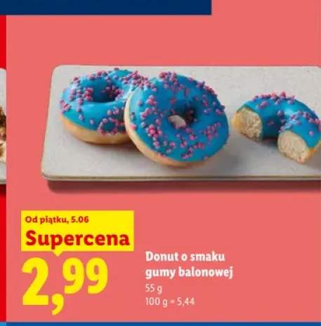 Donut o smaku gumy balonowej
