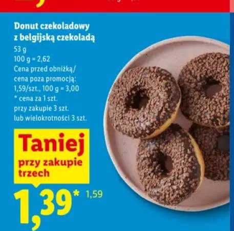 Donut czekoladowy z belgijską czekoladą