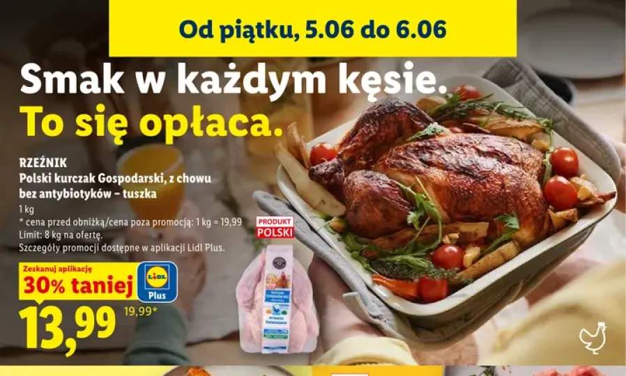 Tuszka z kurczaka Rzeźnik Polski kurczak Gospodarski z chowu bez antybiotyków