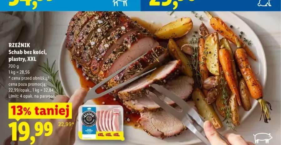 Schab bez kości plastry XXL Rzeźnik