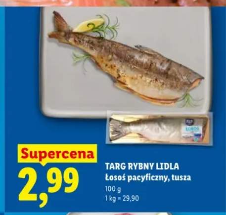 Łosoś pacyficzny tusza Targ Rybny Lidla