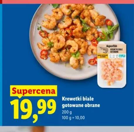 Krewetki białe gotowane obrane SuperFish