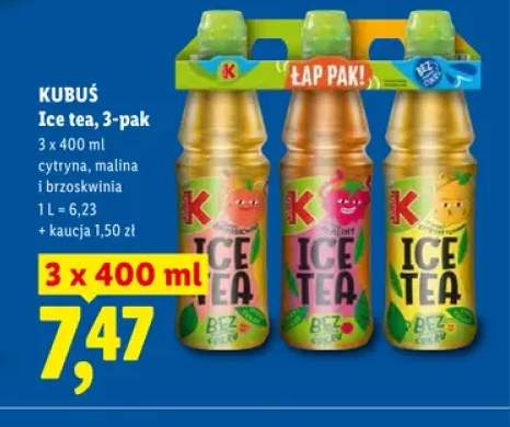 Ice tea malina Kubuś 3-pak