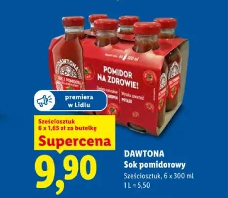 Sok pomidorowy Dawtona 6-pak