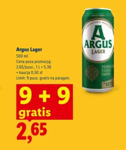 Piwo Argus Lager